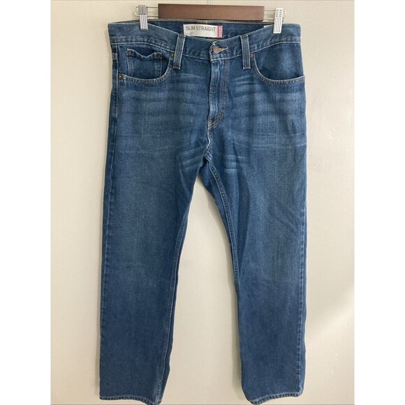 Levi’s 514 slim straight blue jeans excellent condition Size 33x32 Vintage - Picture 1 of 9
